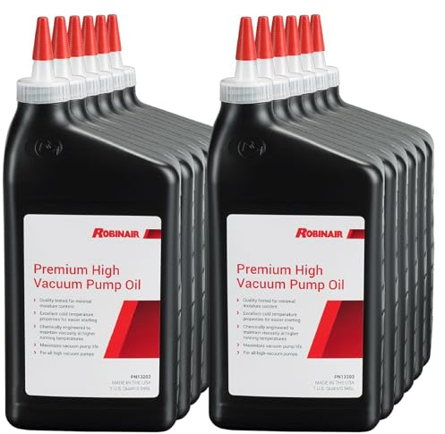Robinair 13203 - Aceite de Bomba de vacío para Botellas DE 12/1 K