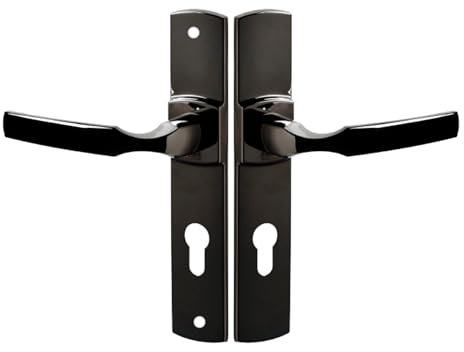 Vachette ASSA ABLOY – Set mit 2 Türgriffen, großes Schild, artis-coloris, diamantschwarz