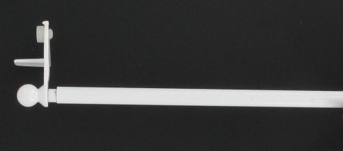 Bistro Stange Klemmstange, 550280102, ausziehbar, 80-120 cm, Weiß , Ø10 mm