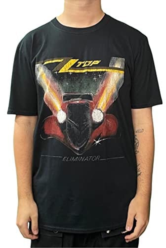 ZZ Top Eliminator - T-shirt - Manches Courtes - Homme - Noir (Black) - Large (Taille fabricant: Large)