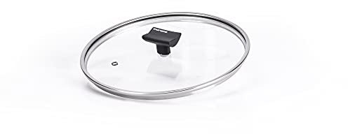 Moneta Nova Coperchio Piatto Bordo in Acciaio Inox, 26 cm