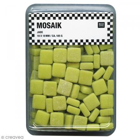 Mosaik Stein Jade grün feui Mosaik Stein Jade grün feui