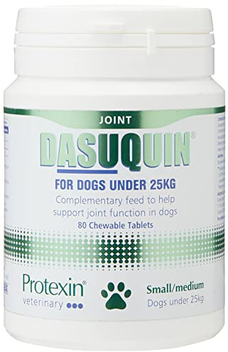 Protexin Veterinary Dasuquin Advanced Joint Supplement for Dogs under 25kg, with ASU, Glucosamine HCl and Chondroitin for Joint Care and Support - 80 Chewable Tablets