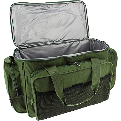 Karpfen Angel Zubehör Carry all Tasche Mit Isoliert Futter In Camo oder Grün - Olivgrün