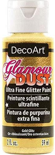 DecoArt Glamour Dust Glitter Paint, Gold Glitz, 59 ml (Pack of 1)