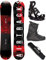 Airtracks Snowboard-Set Herren Snowboard Wide Eight Freestyle Freeride 150 - Snowboard Bindung Master - Softboots Master QL 42 - SB Bag