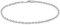 Tuscany Silver Women's Sterling Silver 2.4 mm Twist Herringbone Chain Bracelet of Length 19 cm/7.5 Inch