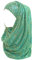 Lina & Lily Damen Hijab Muslimische Kopftuch Schal Turban mit Gold Glitzert Funkeln (Blaugrün)