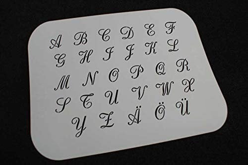 Buchstabenschablone Font RA