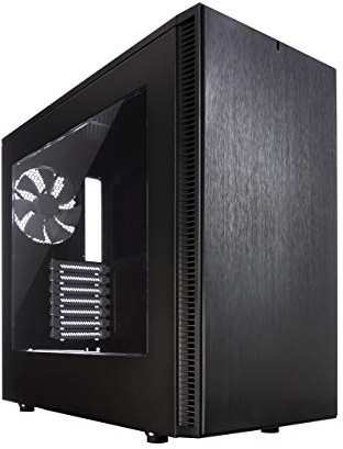Fractal Design Nano S Window - Mini Tower Computer Case - ITX - Optimized for High Airflow and Silent Computing with ModuVent Technology,2x Fractal Design Dynamic X2 GP-14 Fans included -Black Window