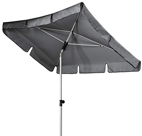 Doppler Active – Rechteckiger Sonnenschirm für Balkon und Terrasse – Knickbar – 180x120 cm – Anthrazit