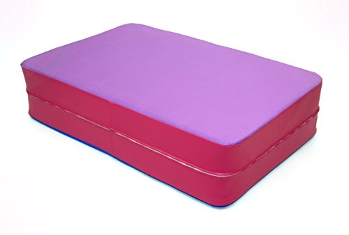 FLIXi Hüpfmatratze – ab 4 Jahre – Turn Matte für Kinder – Spiel Matratze zum Toben - Hüpfen - Balancieren – in Lila Pink