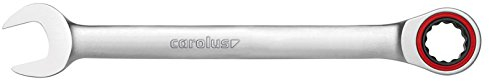 Carolus by GEDORE Ringratschenmaulschlüssel, mit Ratsche, SW 19 mm, flach, 12-kant, Schraubenschlüssel, 1700.0190