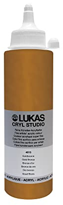 Lukas Cryl Studio Künstler-Acrylfarben, Kunststoff, Goldbronze, 250 ml (1er Pack)