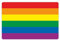 deformaze Sticker Gay Lesbian Pride Regenbogen Rainbow Flag Aufkleber LGBT Flagge 11,5 x 7,5 cm Selbstklebend KFZ Auto Scheibe UV Wetterfest