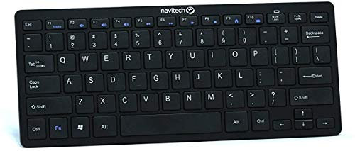 Navitech Black Slim Wireless Bluetooth 3.0 Android Keyboard Compatible With The Sony Xperia Z2 Tablet