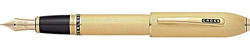 Cross Peerless 125 23 Carat Heavy Gold Plated Fountain Pen with Medium Nib