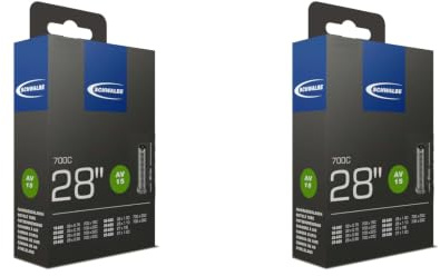 2x Schwalbe Fahrrad Schlauch 28 Zoll AV15 28x1 3/4-1.1 18-28/622 NR.15 AV