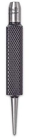 Starrett 264A Center Punch With Square Shank, 3 Length, 1/16 Tapered Point Diameter, 3/8 Square Thickness