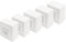 DIGITUS 5x Anschlussdose Cat-6 - 2 Port RJ45 - Aufputz Netzwerk-Dose - Zuführung Horizontal - Designfähig - Reinweiß