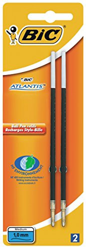 BIC IS1197 Kugelschreibermine (dokumentenecht, 1,00 mm, Blister à) 2 Stück blau