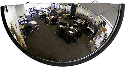 Vision Metalizers 32 Inch Half Dome Acrylic Mirror for Security, Retail Stores, Warehouses, Blind Spots and High Traffic Areas