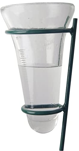 Esschert Design Regenmesser Niederschlagsmesser mit grüner Haltestange NEU