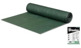 Bradas AS-CO6015050GR Sichtschutz - Windschutz - Staubschutz, 1,5 x 50 m, Schattierwert 55 %, dunkelgrün