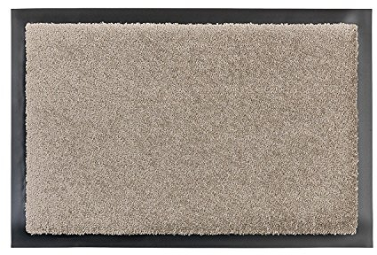 Carpido Selena Fussmatte - Türmatte - Schmutzabstreifer - Haustürmatte - Fussabtreter - Sauberlauf, grau, 60 x 80 cm