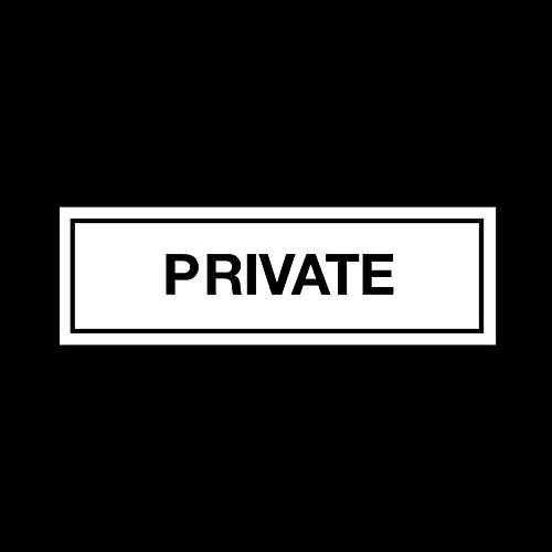 Private Plastic Door Sign