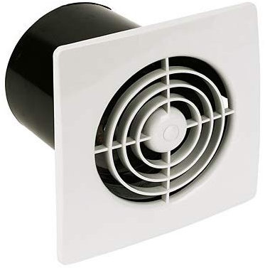 Manrose 4 100mm Extractor Fan White Chrome Low Profile LP100 Timer or Standard (White S)