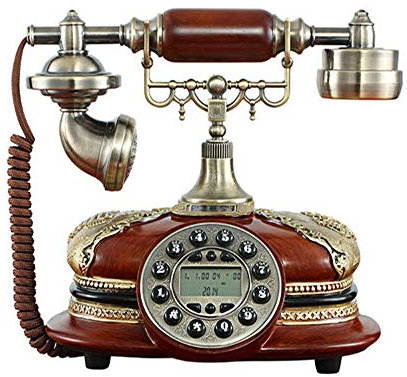 TelPal Antique Telephone Corded Home Office Hotel Phone Vintage Classic Decorative Landline Telephones