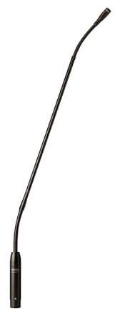Shure MX418/C Cardioid Condenser Microphone, 18 Gooseneck with Attached XLR Preamp, Shock & Flange Mount, Snap-Fit Foam Windscreen