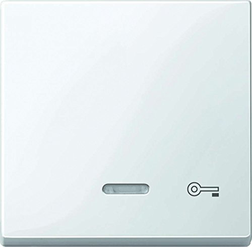 Merten 435319 Wippe mit Kontrollfenster und Aufdruck Schlüssel, polarweiß glänzend, System M