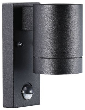 Nordlux Wandleuchte mit Bewegungsmelder Tin Maxi 35W schwarz GU10 21502103