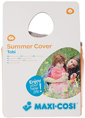 Maxi-Cosi Sommerbezug für Kindersitz Tobi, angenehm weich, komfortabel und Schweiß absorbierend, grey (grau)