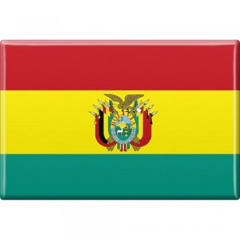 Magnet - Länderflagge Bolivien - Gr.ca. 8x5,5 cm - 38019 - Küchenmagnet