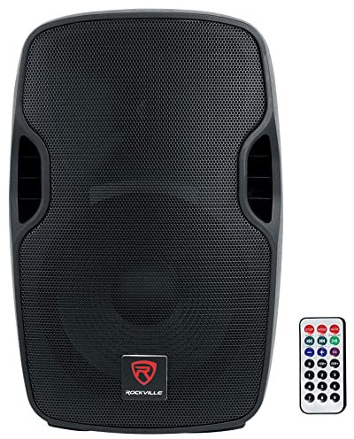 Rockville BPA12 12 Professional Powered Active 600w DJ PA Speaker w Bluetooth