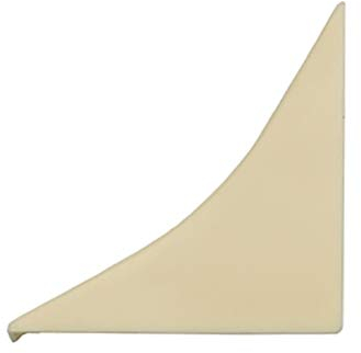 DQ-PP WINKELLEISTE ENDSTÜCK | Marmor hell | 23 x 23mm | PVC | Küchenleiste Arbeitsplatte Abschlussleiste Leiste Küche Küchenabschlussleiste Wandabschlussleiste Tischplattenleisten