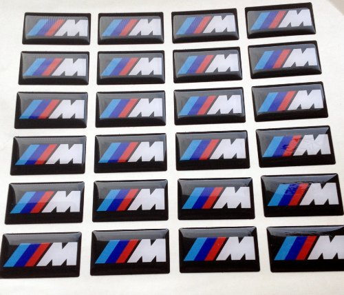 4 Stück BMW M Tech Power Aufkleber Sticker Logo Emblem 1er 3er 5er M3 M5 M6
