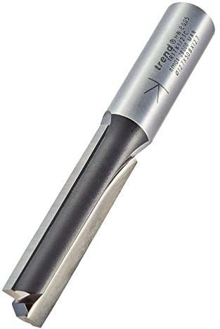 Trend Trade Two Flute Straight Router Cutter, 12.7mm x 50mm, 1/2 Inch Shank | Ideal For Straight Routing In Timber And Sheet Materials With A 1/2 Inch Shank, 12.7mm Cut And 50mm Length, TR17X1/2TC