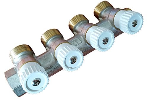 Durable hochwertigem Messing 4 Abschnitte 3/4Wasserverteiler Verteiler Luxor