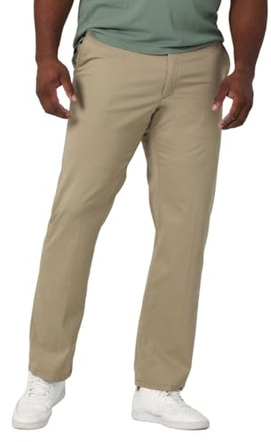 Lee Men's Big & Tall Extreme Motion Flat Front Regular Straight Pant Original Khaki 48W x 32L