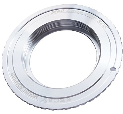 KECAY® Objektivadapterring für M42 (42mm) Schraubgewinde-Objektiv auf Canon EOS EF EF-S Mount-Kamera, EOS 7D, 5D, 60D, Rebel T3