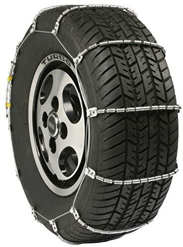 SCC SC1040 Radial Chain Cable Traction Tire Chain - Set of 2, Silver