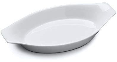 WM Bartleet & Sons 1750 T171 Contemporary Porcelain Gratin, Cooking and Baking Dish, 21cm – White