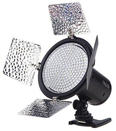 YONGNUO YN216 YN-216 LED Video Light 3200K - 5500K sparare fotocamera con 4 tavole a color
