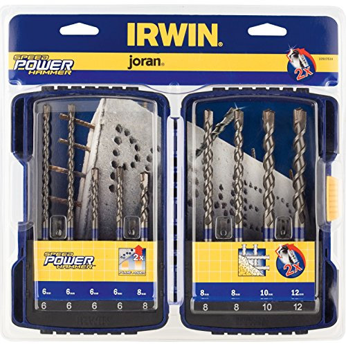 Advanced Irwin Pro-Series 9 Piece Speedhammer SDS Plus Drill Bit Set 6 - 12mm [Multi Set] --