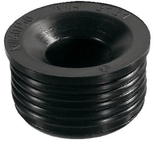 Schläfer 189710 | Morsetto Universale per Tubi in Gomma Nera da 1 1/2 Pollice per Canotto Sifone, Guarnizione per Sifone e Raccordo Manicotto per Tubo di Scarico con Diametro DN40/50 mm