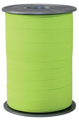 C.E. Pattberg Geschenkband Matt limette, 200 m Ringelband Paperlook zum Einpacken von Geschenken, 10 mm Breite, Zubehör zum Dekorieren & Basteln, Dekoband für Präsente, zu jedem Anlass